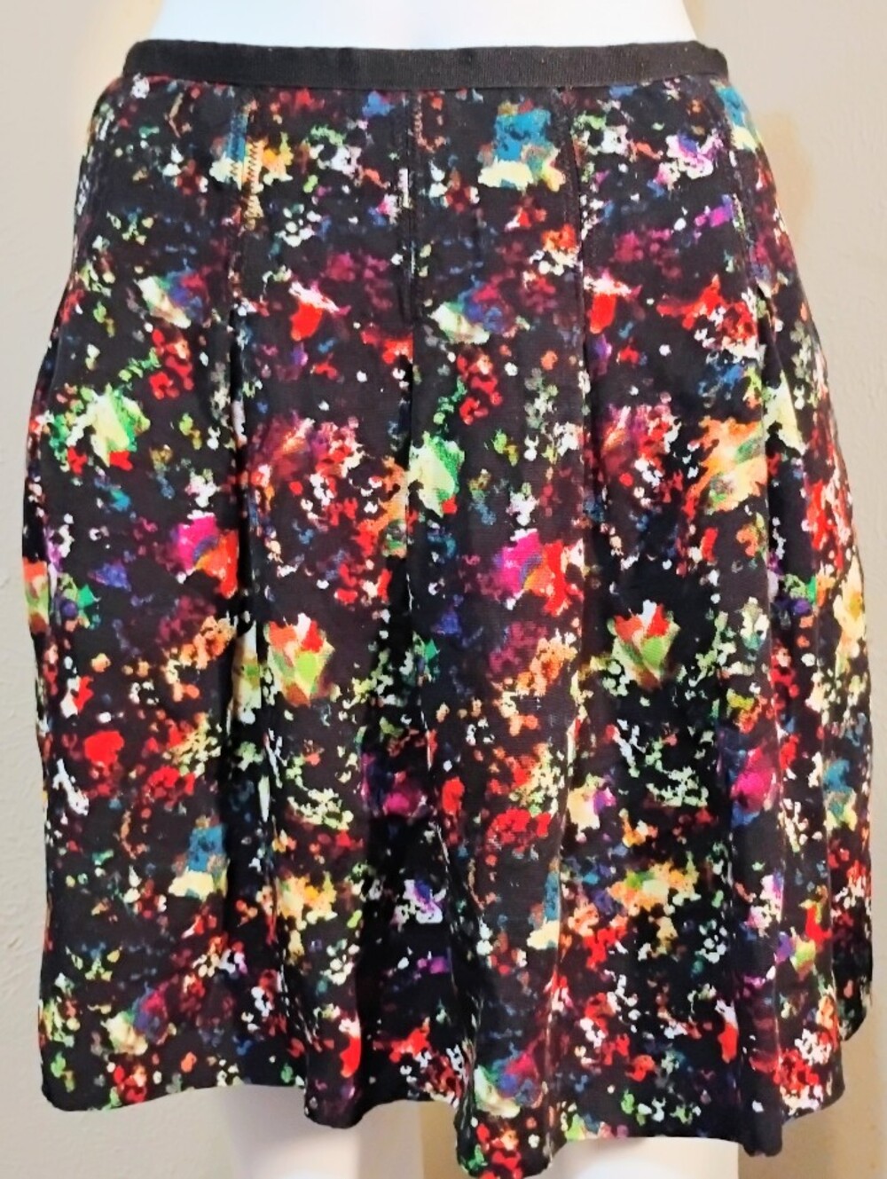 GAP Abstract Floral Multi-Color Mini Skirt